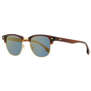 Hugo Boss Browline Sunglasses B1381S T5UK1 Gold/Brown Horn 50mm